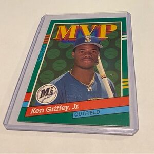 Ken Griffey Jr. 1990 Leaf Baseball Card Vintage collectible